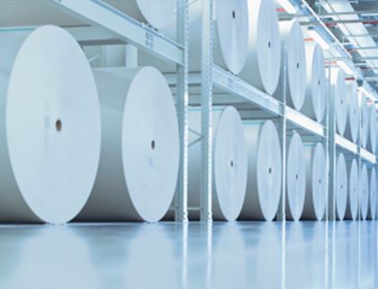 Флатовка бумаги (рулонах, ролях)